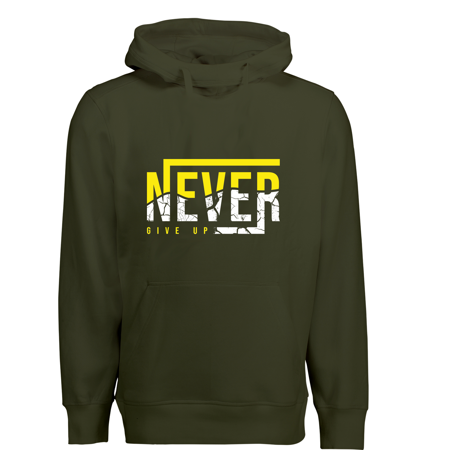 Never give up - hoodie