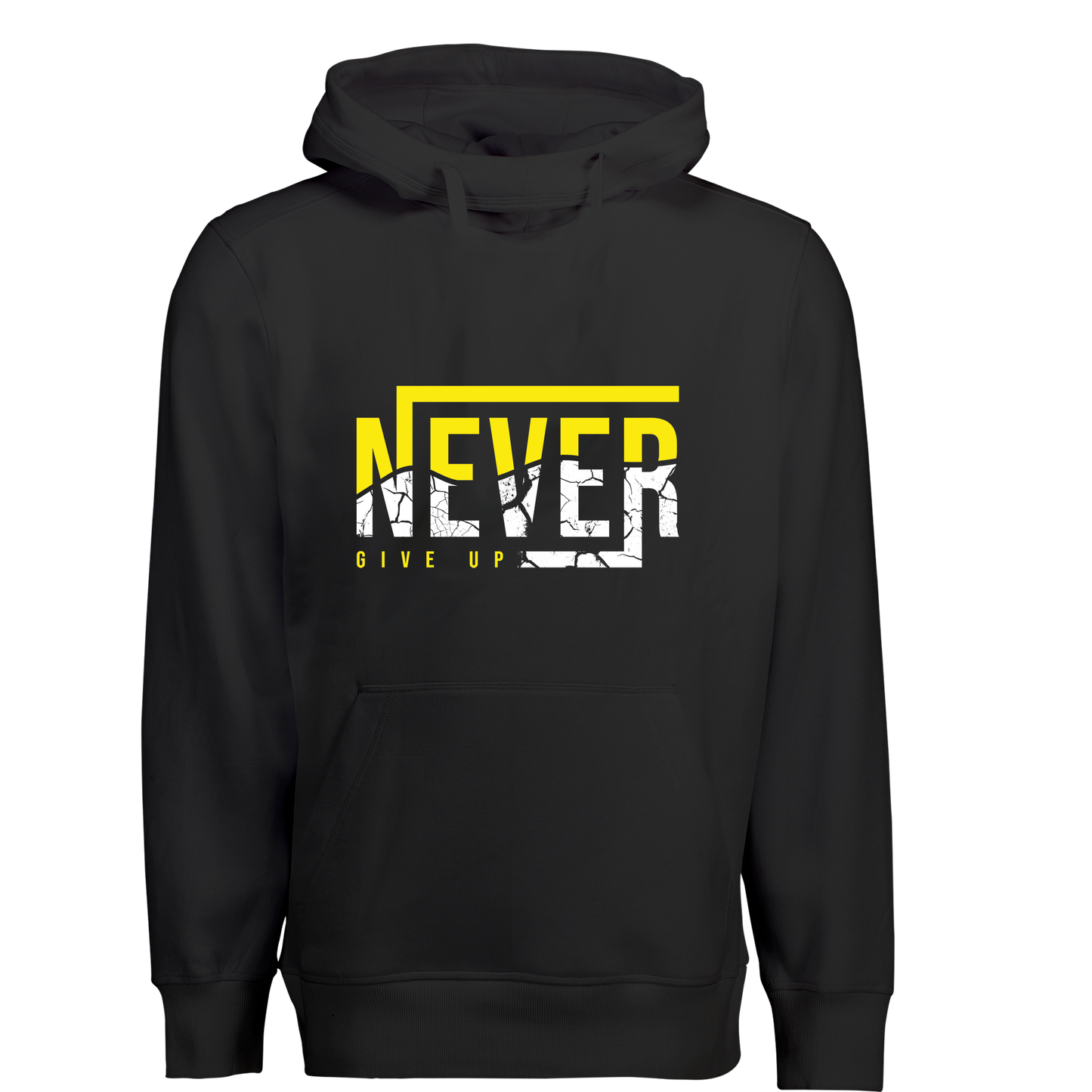 Never give up - hoodie