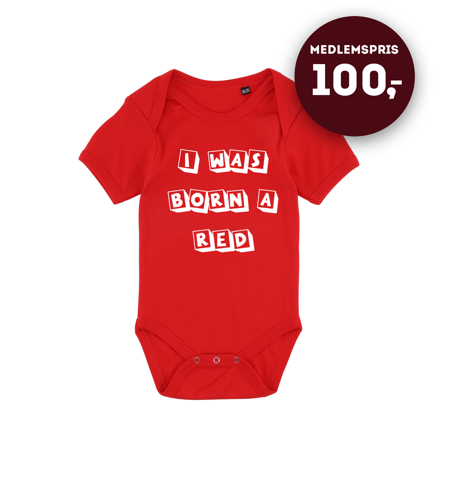 I was born a red - baby bodystocking