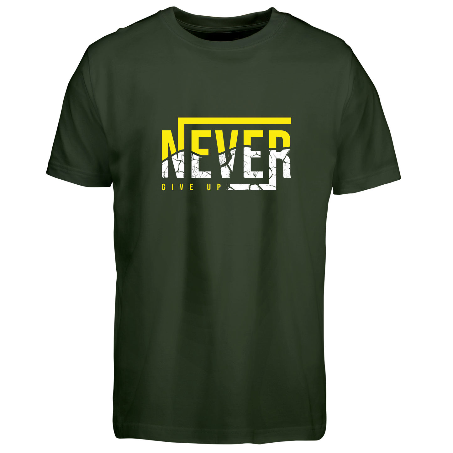 Never give up - t-shirt