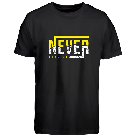 Never give up - t-shirt