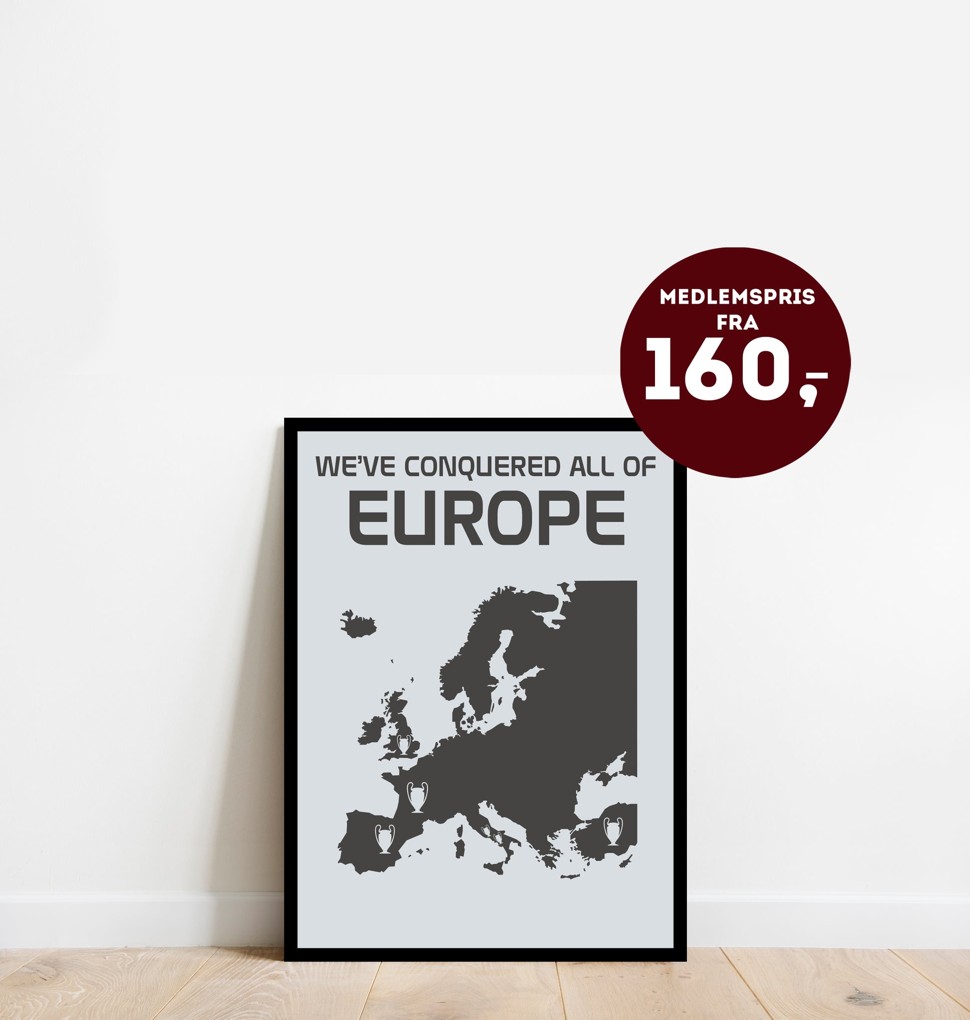 Bliver værre dato panel We've Conquered All Of Europe - Plakat – Redmen Family Shoppen